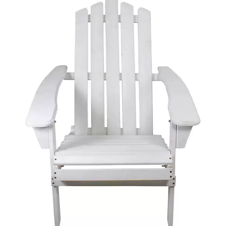 white_folding_wooden_adirondack_chair_2.webp Folding Wooden Adirondack Chair>Kirklands Home Fashion