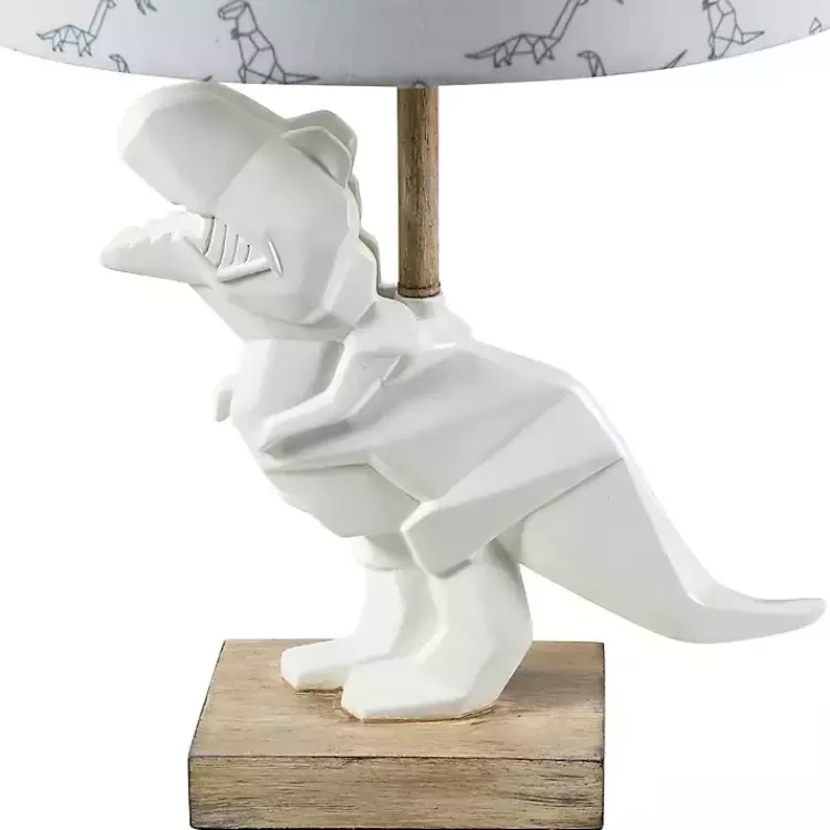 white_geo_dinosaur_table_lamp_4.webp Geo Dinosaur Table Lamp>Kirklands Home Fashion