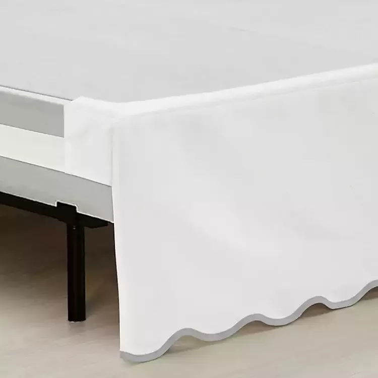 white_gray_scalloped_coastal_king_bed_skirt_3.webp White Scalloped Coastal King Bed Skirt>Kirklands Home Best Sale