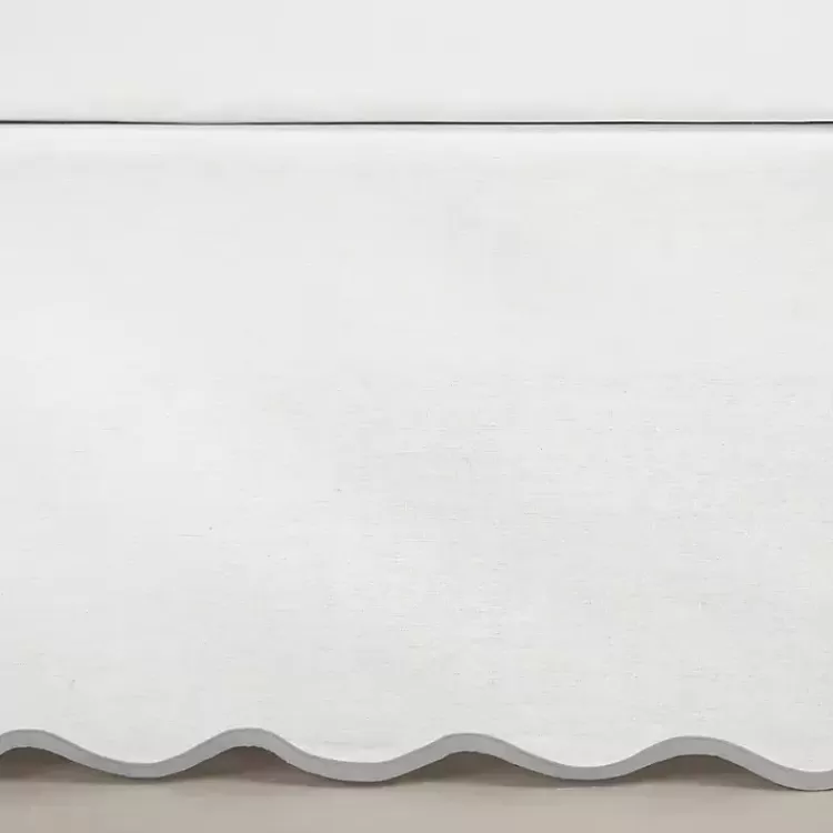 white_gray_scalloped_coastal_king_bed_skirt_4.webp White Scalloped Coastal King Bed Skirt>Kirklands Home Best Sale