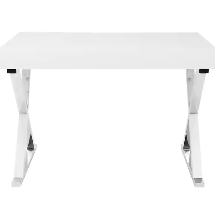 white_luster_chrome_leg_desk_3.webp Luster Chrome Leg Desk>Kirklands Home Cheap