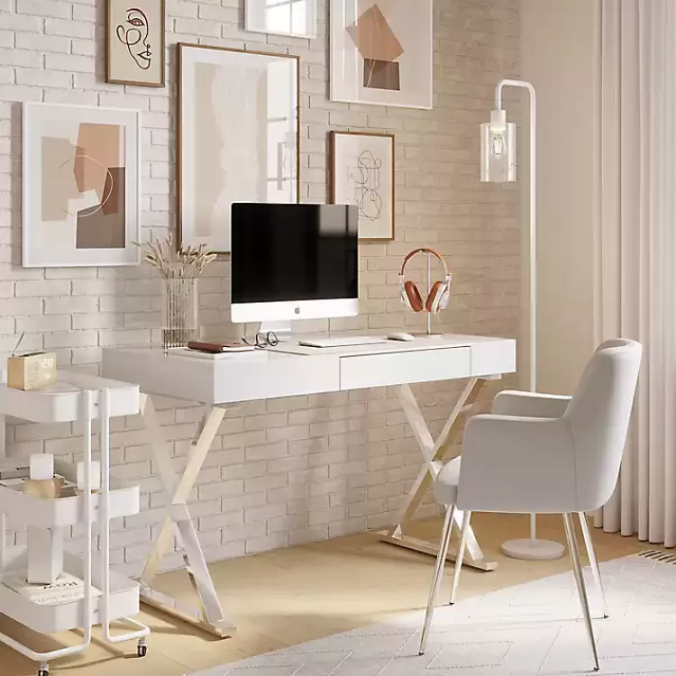 white_luster_chrome_leg_desk_7.webp Luster Chrome Leg Desk>Kirklands Home Cheap