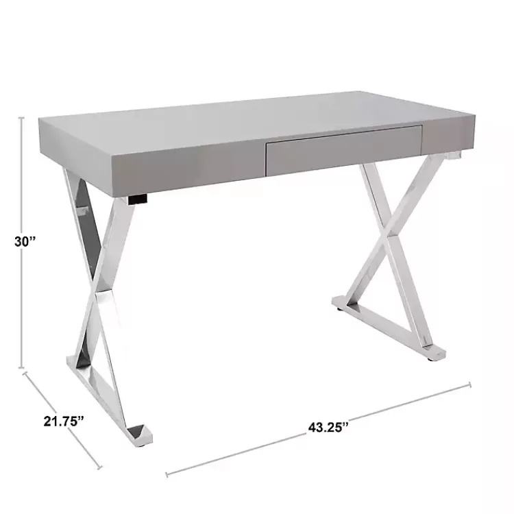 white_luster_chrome_leg_desk_8.webp Luster Chrome Leg Desk>Kirklands Home Cheap