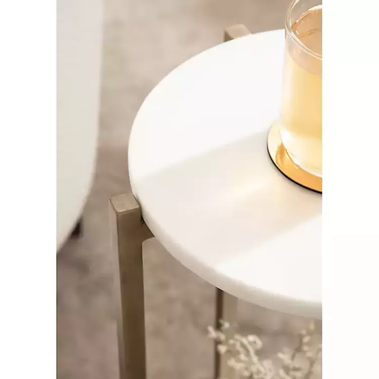 white_marble_gold_accent_table_9.webp Marble Gold Accent Table>Kirklands Home New