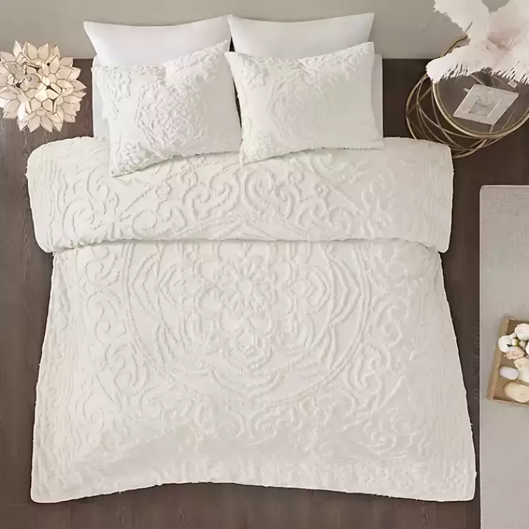white_medallion_fullqueen_pc_comforter_set_2.webp Medallion Full/Queen 3-pc. Comforter Set>Kirklands Home Store