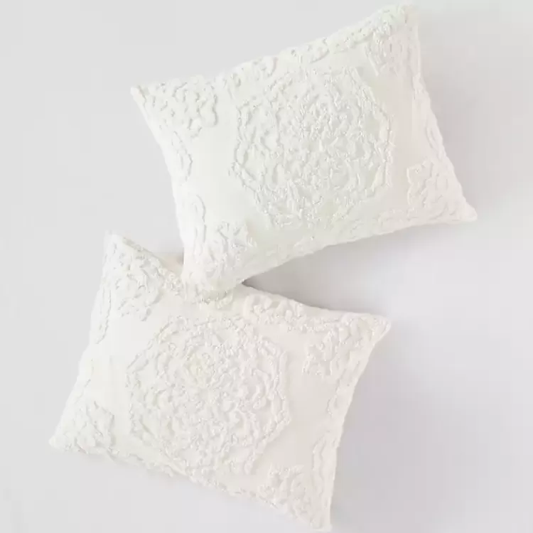 white_medallion_fullqueen_pc_comforter_set_4.webp Medallion Full/Queen 3-pc. Comforter Set>Kirklands Home Store