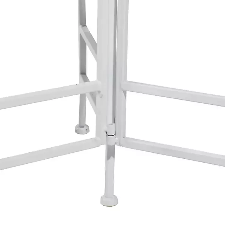 white_metal_tier_plant_stand_4.webp Metal 3-Tier Plant Stand>Kirklands Home Store