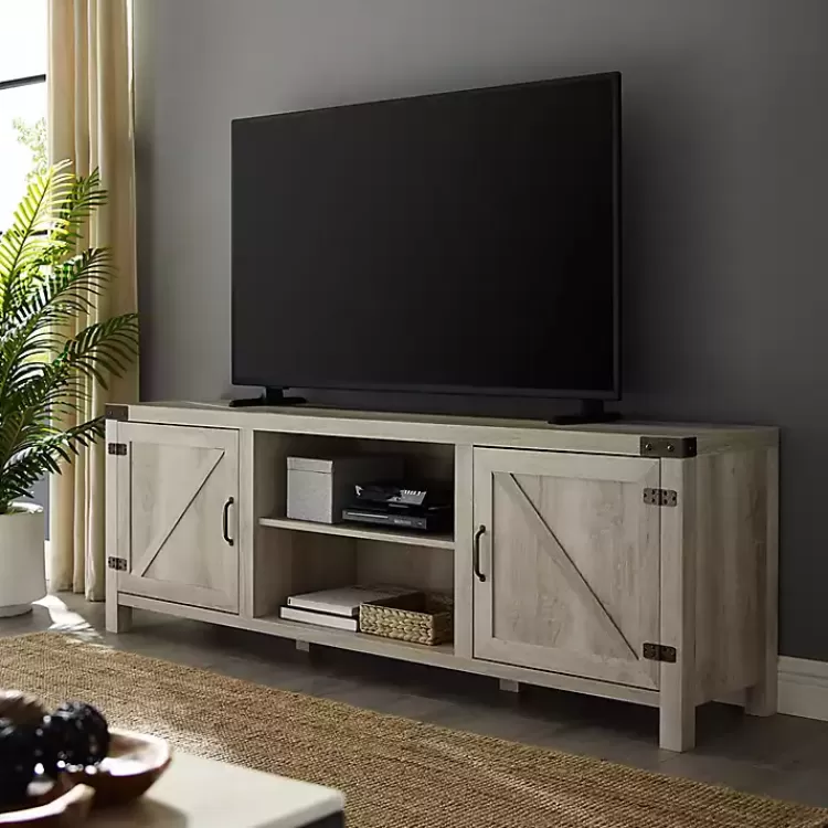 Oak Barn Door TV Stand>Kirklands Home Best