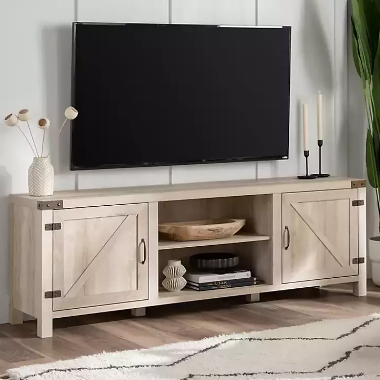 Oak Barn Door TV Stand>Kirklands Home Best