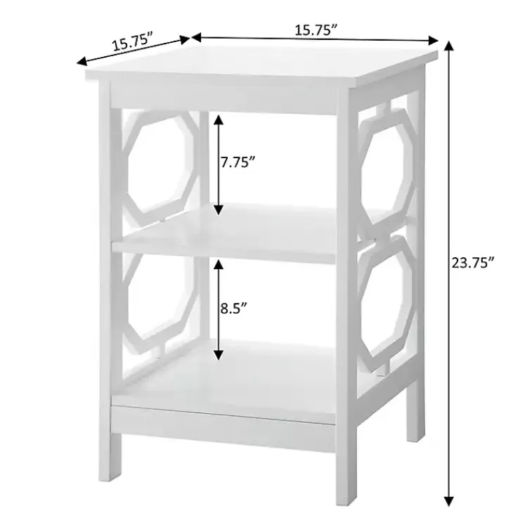 Octagon 2-Shelf Accent Table>Kirklands Home Best Sale