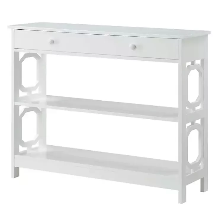 Octagon 2-Shelf Console Table>Kirklands Home Shop
