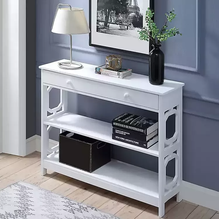 Octagon 2-Shelf Console Table>Kirklands Home Shop
