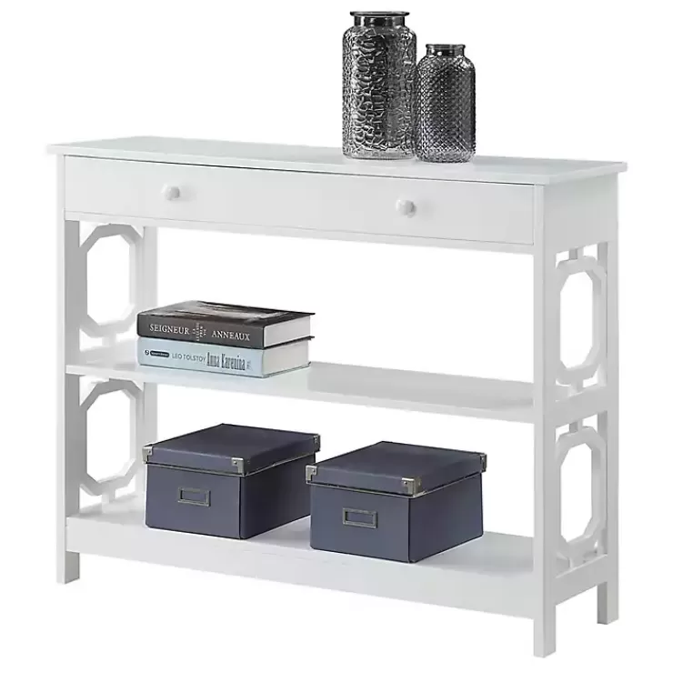 Octagon 2-Shelf Console Table>Kirklands Home Shop