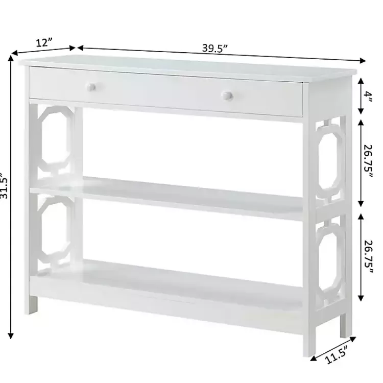 Octagon 2-Shelf Console Table>Kirklands Home Shop