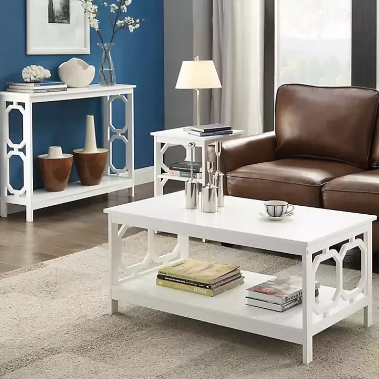Octagon Single Shelf Coffee Table>Kirklands Home Sale