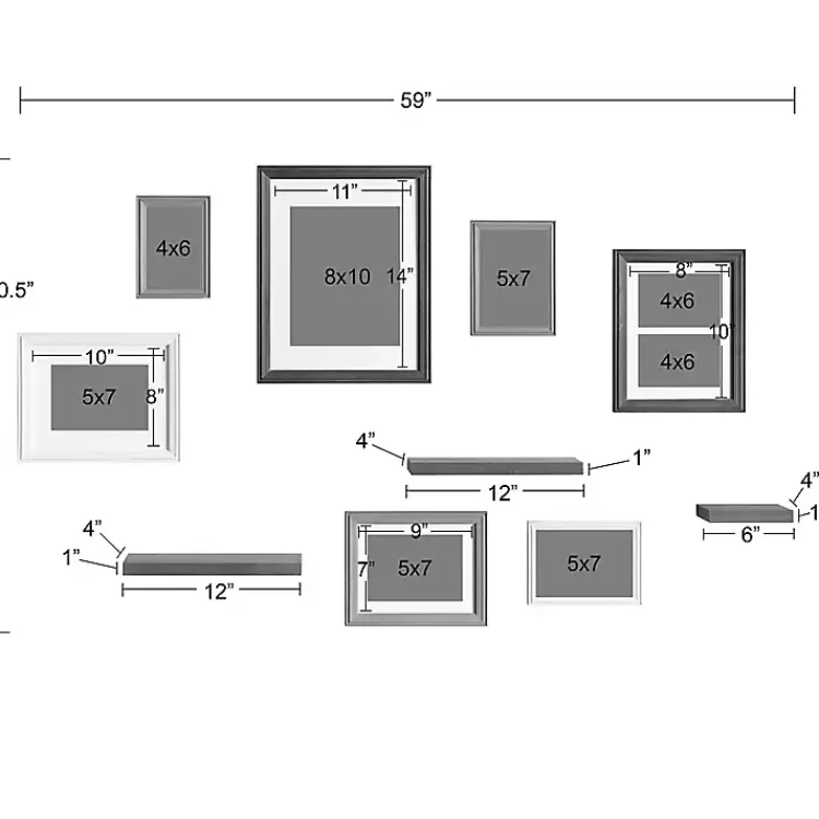 white_pc_gallery_wall_frame_and_shelf_set_6.webp 10-pc. Gallery Wall Frame and Shelf Set>Kirklands Home Store