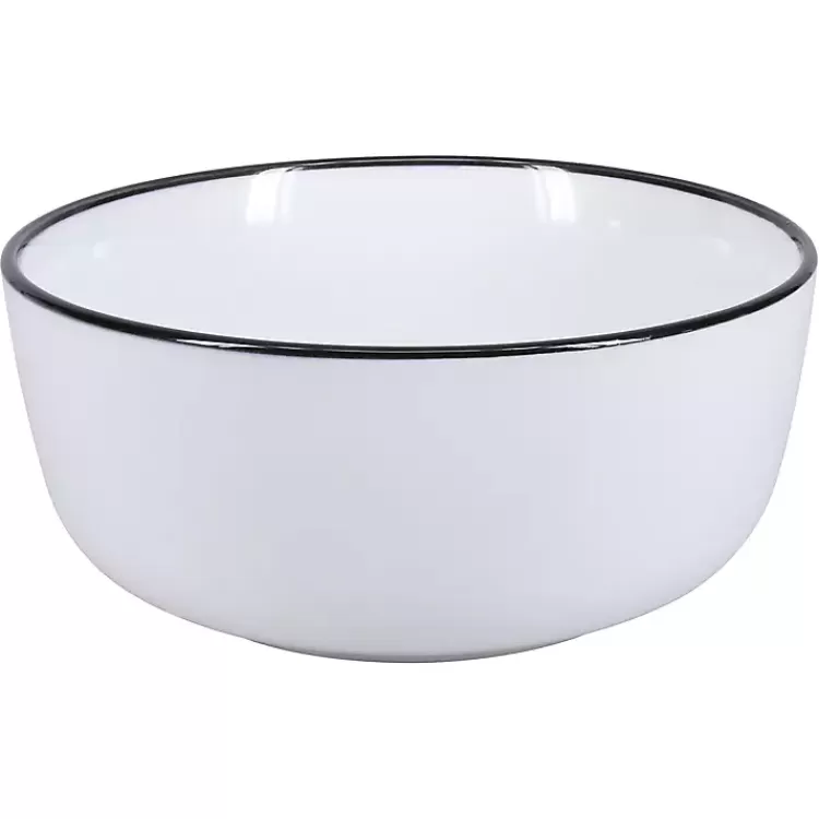 Porcelain Black Trim 16-pc. Dinnerware Set>Kirklands Home Best