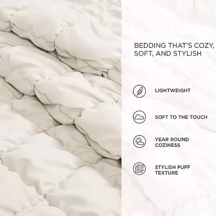 white_puff_pc_fullqueen_comforter_set_7.webp Puff 3-pc. Full/Queen Comforter Set>Kirklands Home Fashion
