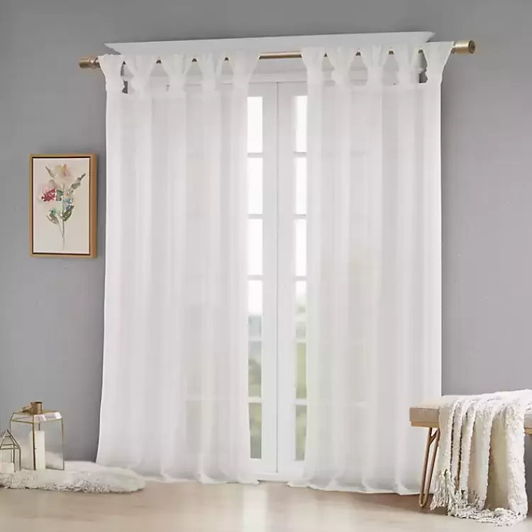 Rosette Tab Top Curtain Panel, 84 in.>Kirklands Home Outlet