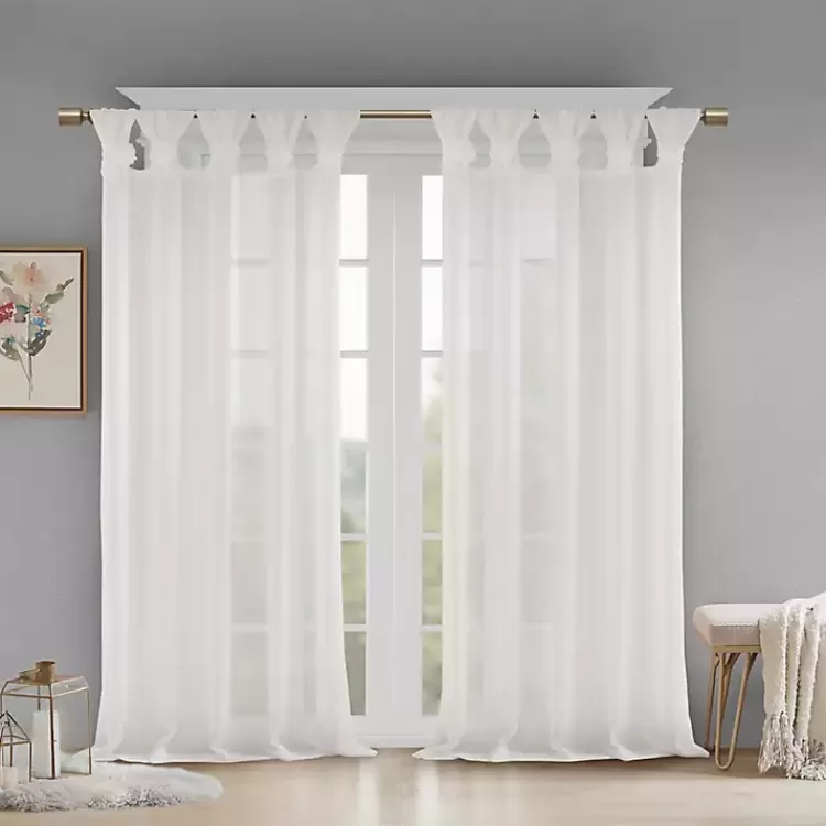 Rosette Tab Top Curtain Panel, 84 in.>Kirklands Home Outlet
