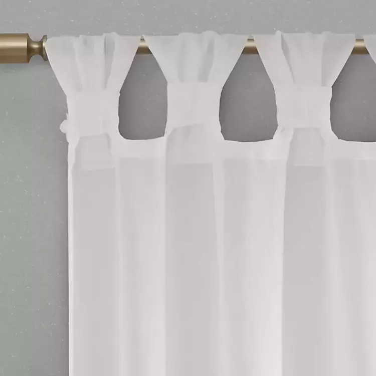 white_rosette_tab_top_curtain_panel__in_4-1.webp Rosette Tab Top Curtain Panel, 95 in.>Kirklands Home Clearance