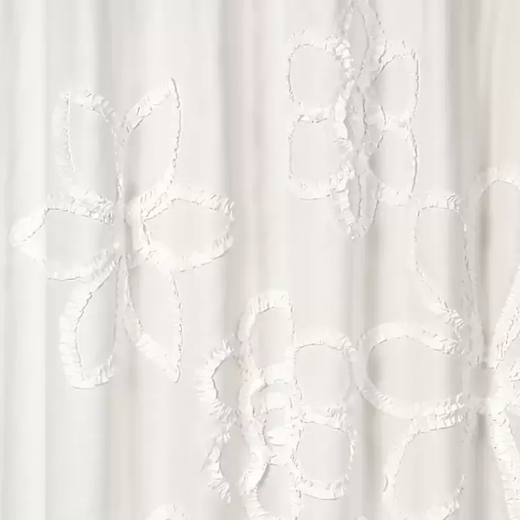 Ruffle Flower Shower Curtain>Kirklands Home Flash Sale