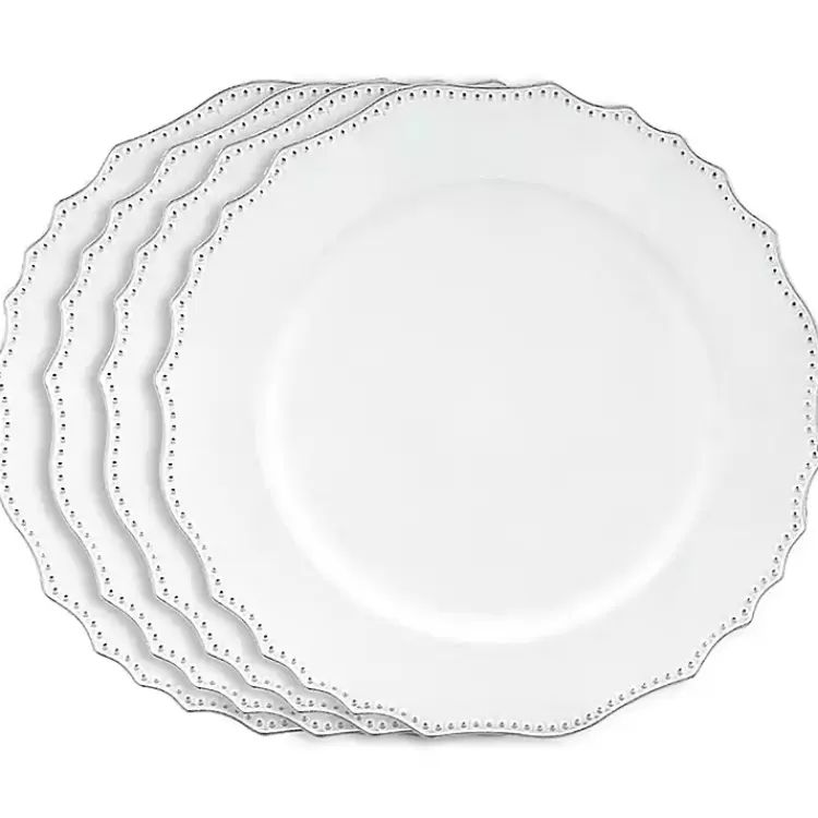 Scalloped Beaded Rim Chargers, Set of 4>Kirklands Home Cheap