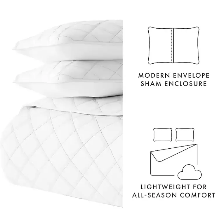 white_stitched_diamond_pc_queen_quilt_set_6.webp Stitched Diamond 3-pc. Queen Quilt Set>Kirklands Home Best