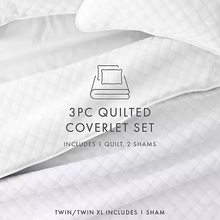 white_stitched_diamond_pc_queen_quilt_set_7.webp Stitched Diamond 3-pc. Queen Quilt Set>Kirklands Home Best