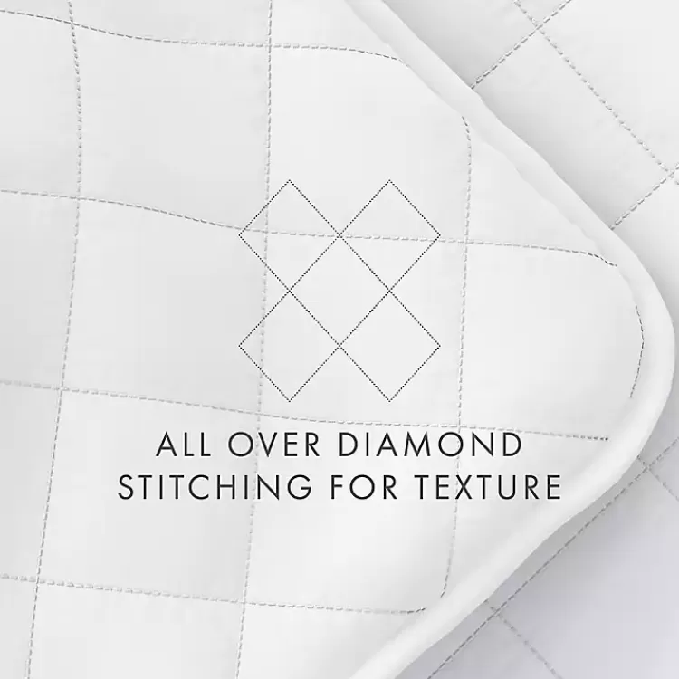 white_stitched_diamond_pc_queen_quilt_set_8.webp Stitched Diamond 3-pc. Queen Quilt Set>Kirklands Home Best