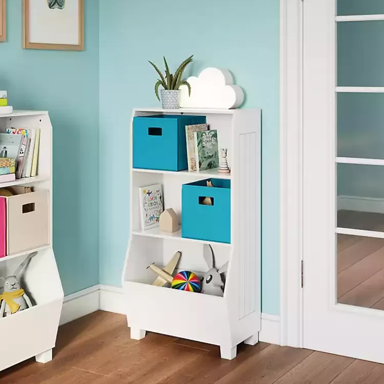 White Toy Organizer Cubby Bookshelf>Kirklands Home Sale
