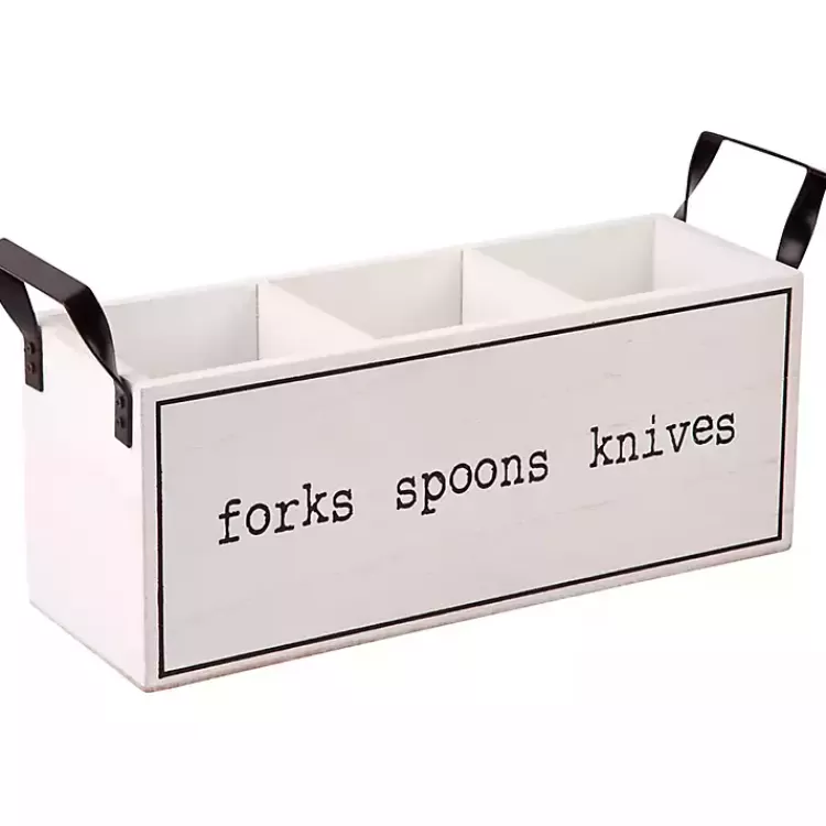 white_wood_and_black_metal_handles_utensil_caddy_2.webp Wood and Black Metal Handles Utensil Caddy>Kirklands Home Sale
