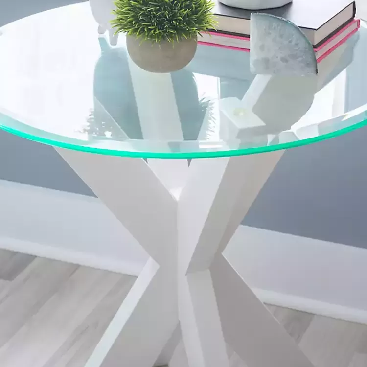 white_wood_and_glass_top_xbase_accent_table_3.webp Wood and Glass Top X-Base Accent Table>Kirklands Home Sale