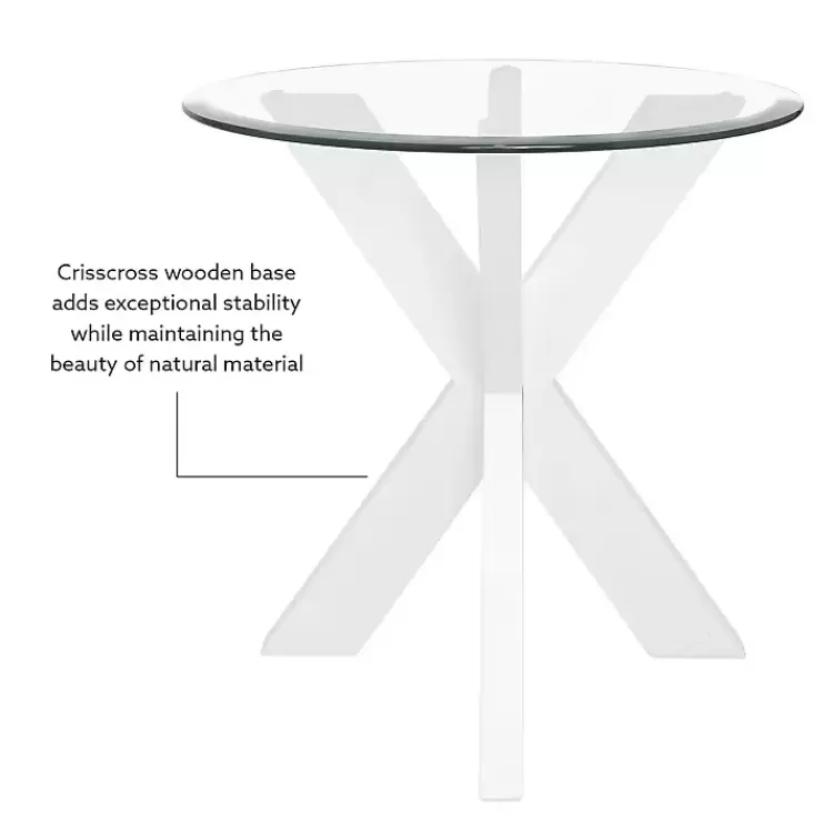 white_wood_and_glass_top_xbase_accent_table_7.webp Wood and Glass Top X-Base Accent Table>Kirklands Home Sale