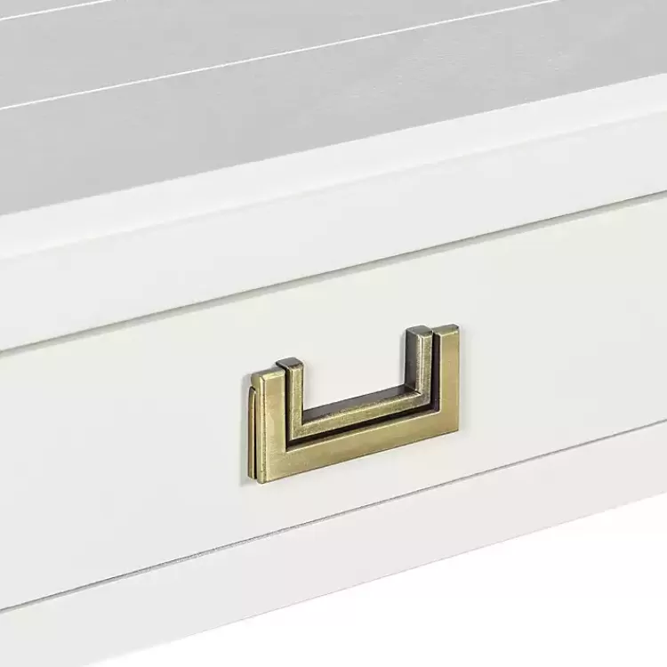 white_wood_drawer_layla_console_table_5.webp Wood 2-Drawer Layla Console Table>Kirklands Home Fashion