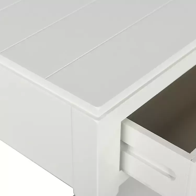 white_wood_drawer_layla_console_table_6.webp Wood 2-Drawer Layla Console Table>Kirklands Home Fashion