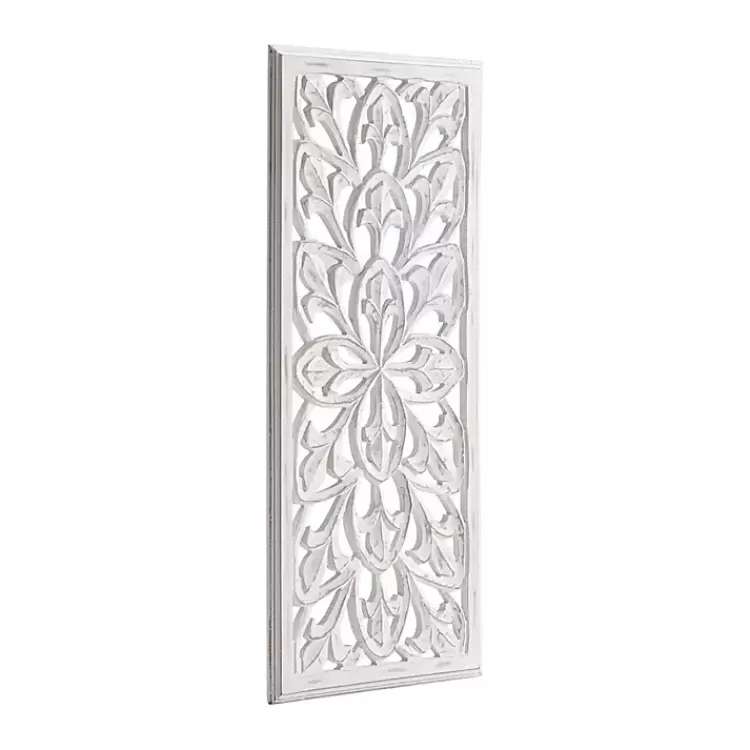 white_wood_medallion_august_wall_plaque_4.webp Wood Medallion August Wall Plaque>Kirklands Home Outlet
