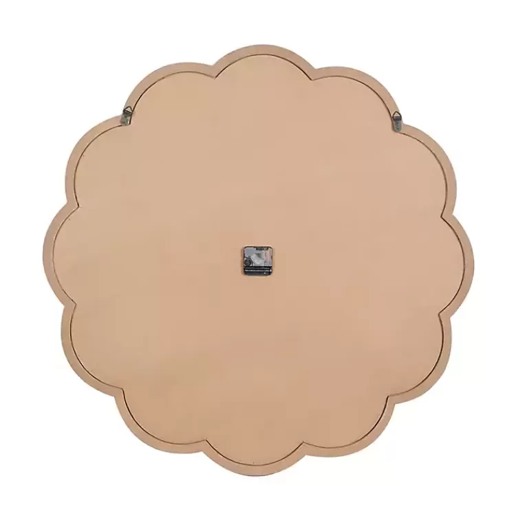 white_wood_scalloped_frame_wall_clock_7.webp White Wood Scalloped Frame Wall Clock>Kirklands Home Best