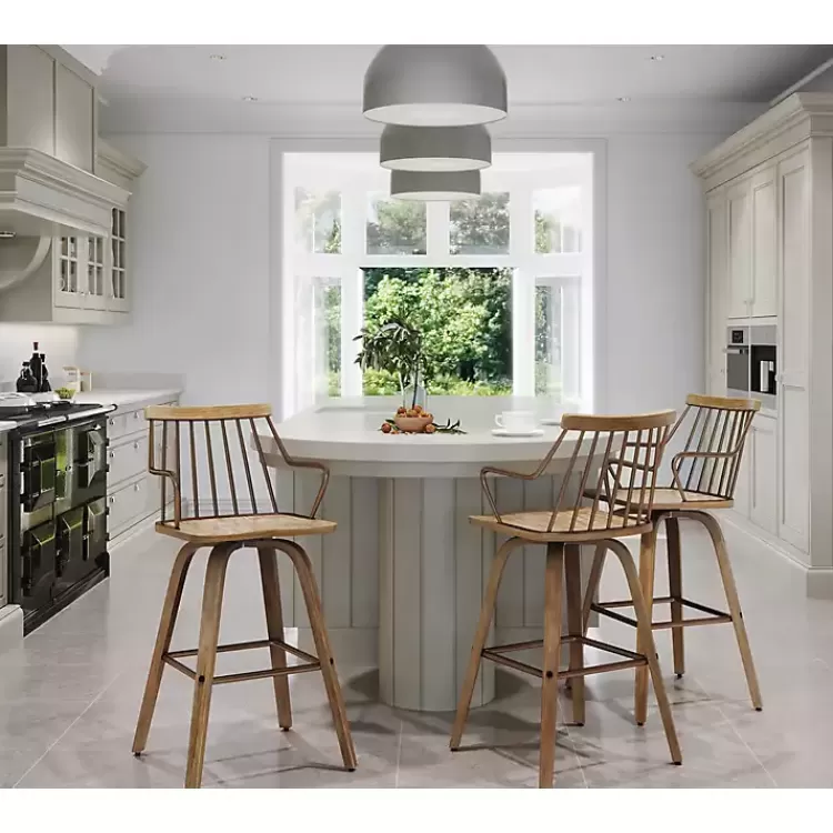 whitewash_poplar_wood_swivel_counter_stool_5.webp Whitewash Poplar Wood Swivel Counter Stool>Kirklands Home Store