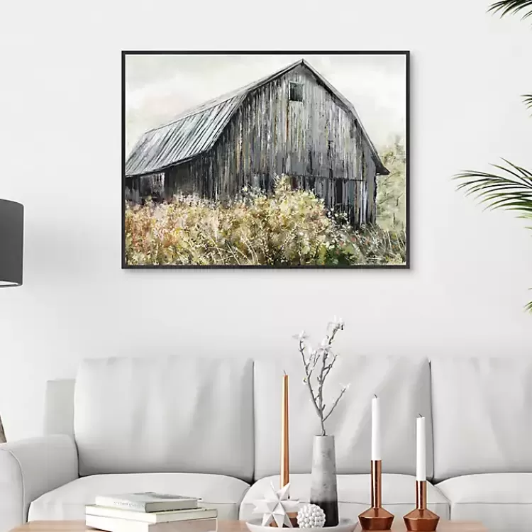 Wildflower Barn Framed Canvas Art Print, 40x30 in.>Kirklands Home Outlet