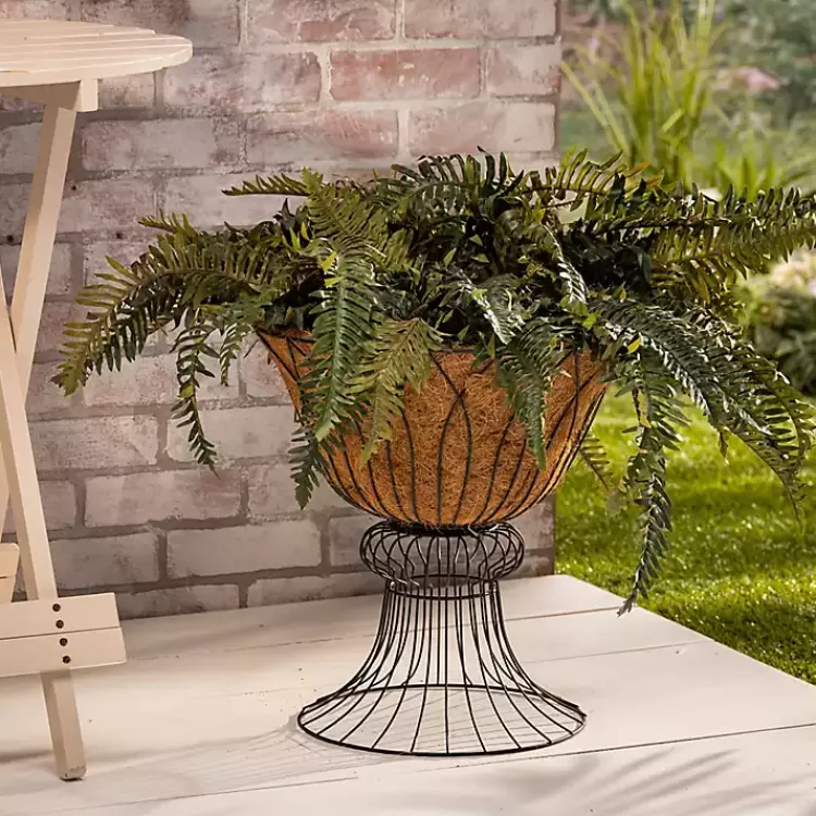 Wire Hourglass Planter with Coco Mat Liner>Kirklands Home Outlet