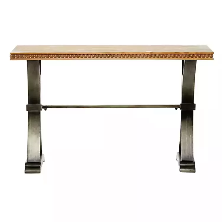 wood__metal_trestle_base_console_table_4.webp Wood & Metal Trestle Base Console Table>Kirklands Home Fashion