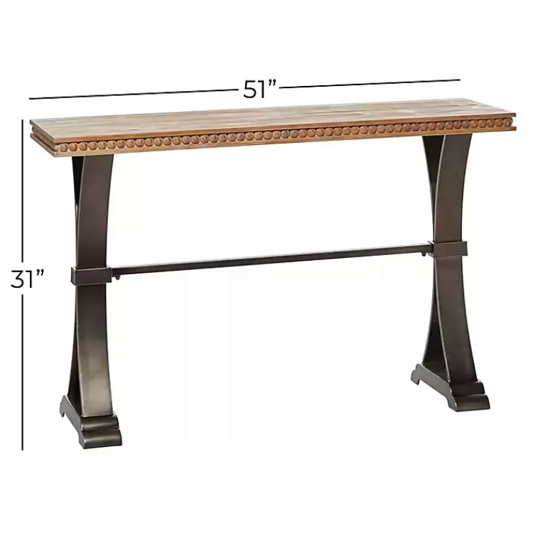wood__metal_trestle_base_console_table_5.webp Wood & Metal Trestle Base Console Table>Kirklands Home Fashion