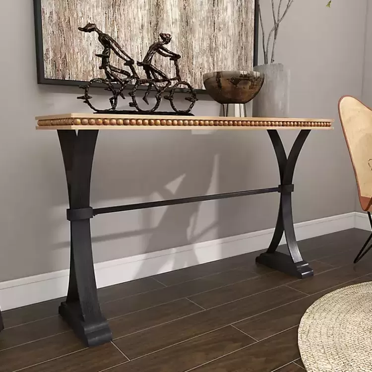 wood__metal_trestle_base_console_table_6.webp Wood & Metal Trestle Base Console Table>Kirklands Home Fashion