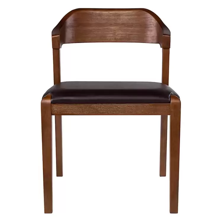 Wood and Faux Leather Dining Chair>Kirklands Home New