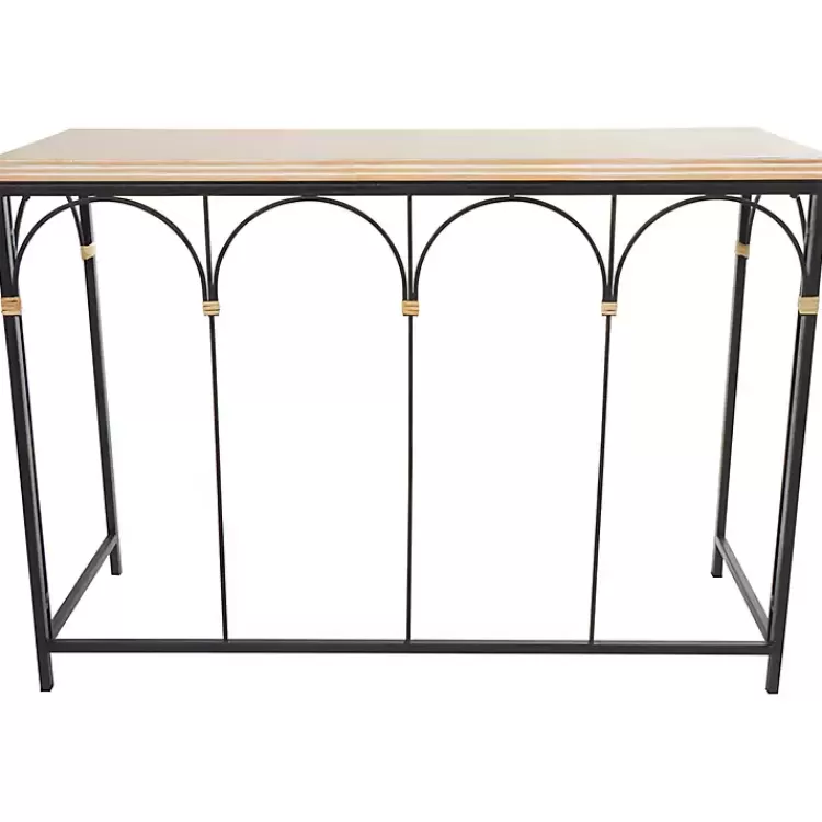 wood_and_metal_arches_console_table_6.webp Wood and Metal Arches Console Table>Kirklands Home Best Sale