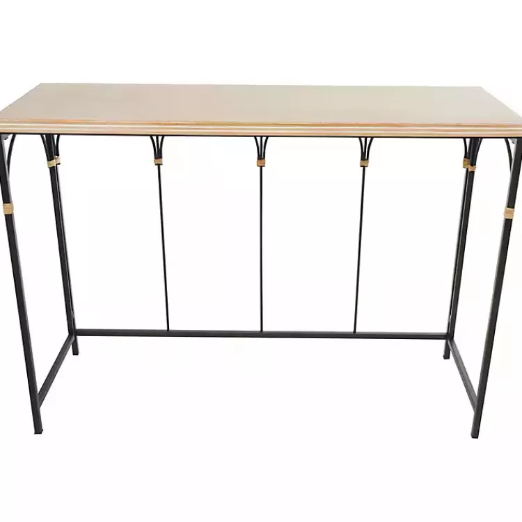 wood_and_metal_arches_console_table_7.webp Wood and Metal Arches Console Table>Kirklands Home Best Sale