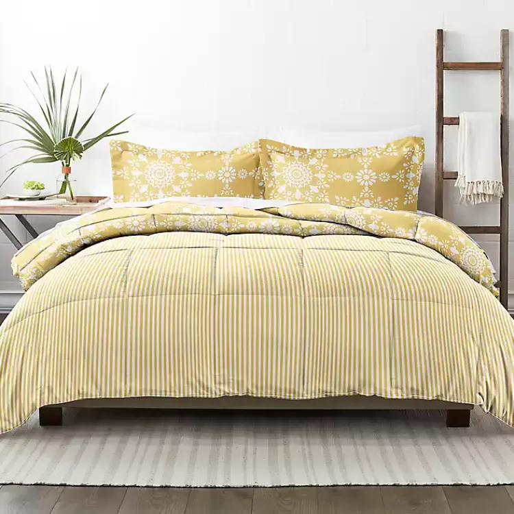 yellow_daisy_medallion_queen_pc_comforter_set_2.webp Daisy Medallion Queen 3-pc. Comforter Set>Kirklands Home Best Sale