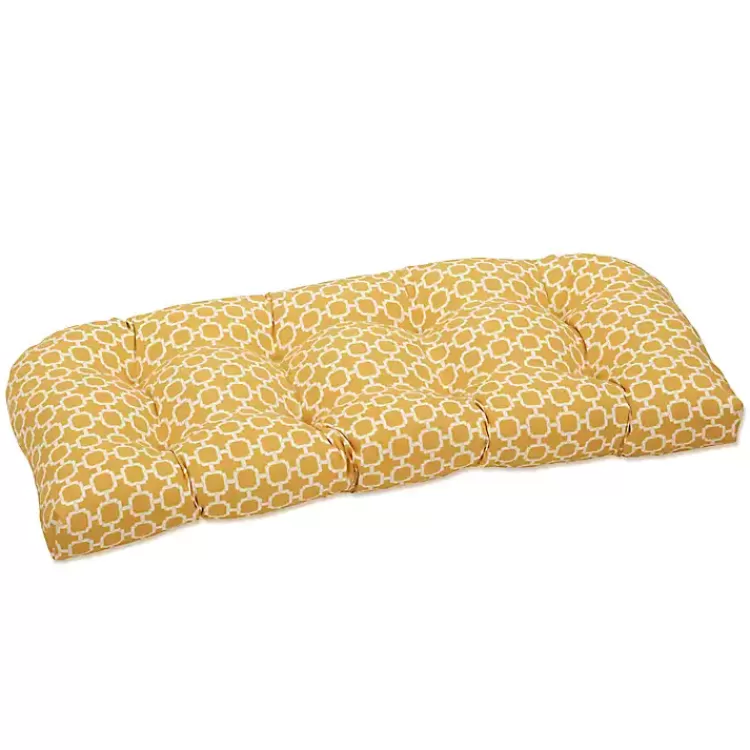 Pattern Rounded Outdoor Settee Cushion>Kirklands Home Shop