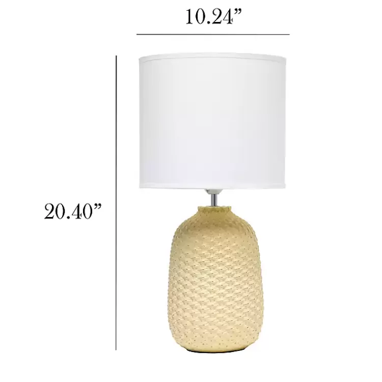 yellow_purled_ceramic_table_lamp_2.webp Purled Ceramic Table Lamp>Kirklands Home New